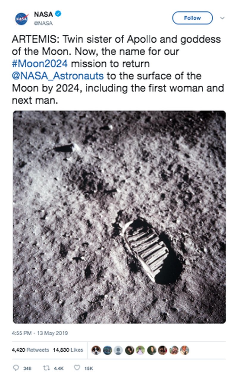NASA twitter